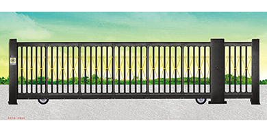 無(wú)軌鋅鋼平移門3